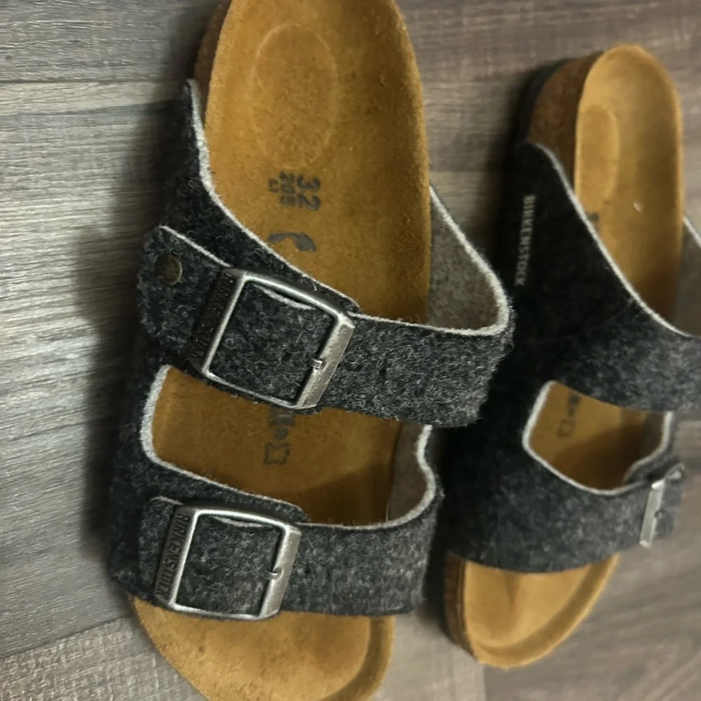 Birkenstock Kids blue gray Sandals size 1 - Picture 7 of 8